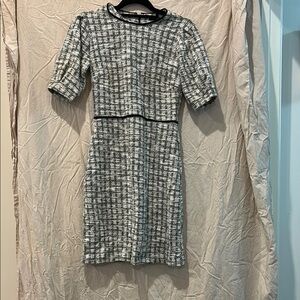 Banana Republic Black and White Sheath Dress